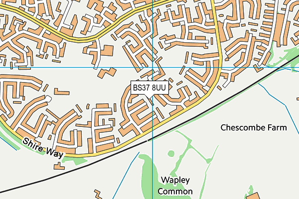 BS37 8UU map - OS VectorMap District (Ordnance Survey)