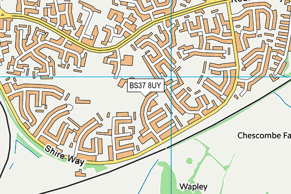 BS37 8UY map - OS VectorMap District (Ordnance Survey)
