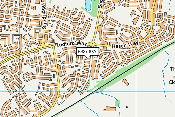 BS37 8XY map - OS VectorMap District (Ordnance Survey)