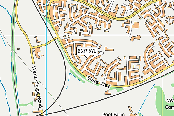 BS37 8YL map - OS VectorMap District (Ordnance Survey)