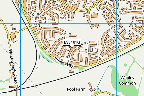 BS37 8YQ map - OS VectorMap District (Ordnance Survey)