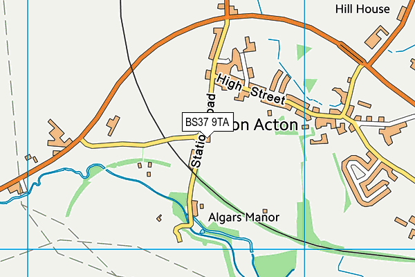 BS37 9TA map - OS VectorMap District (Ordnance Survey)