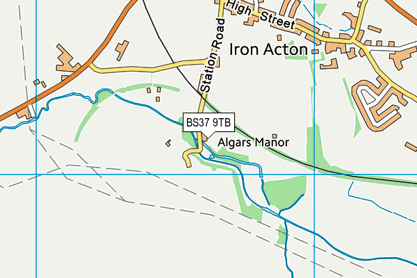 BS37 9TB map - OS VectorMap District (Ordnance Survey)