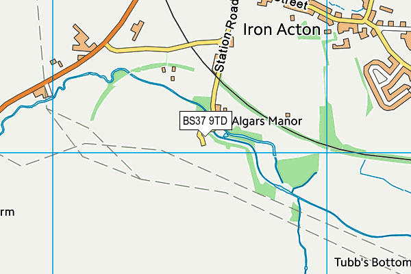 BS37 9TD map - OS VectorMap District (Ordnance Survey)