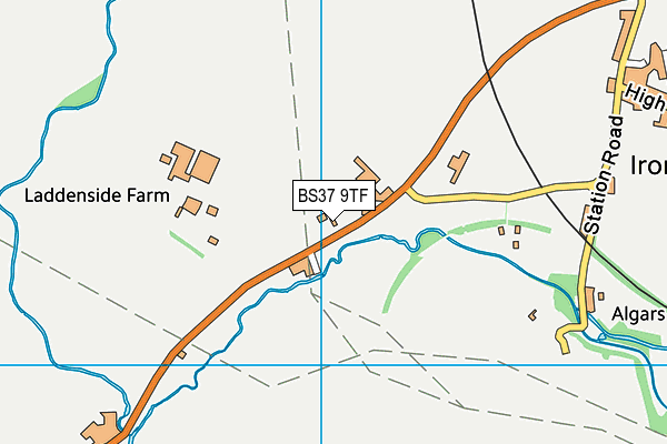 BS37 9TF map - OS VectorMap District (Ordnance Survey)