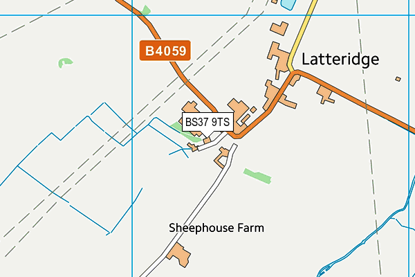 BS37 9TS map - OS VectorMap District (Ordnance Survey)