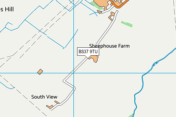 BS37 9TU map - OS VectorMap District (Ordnance Survey)