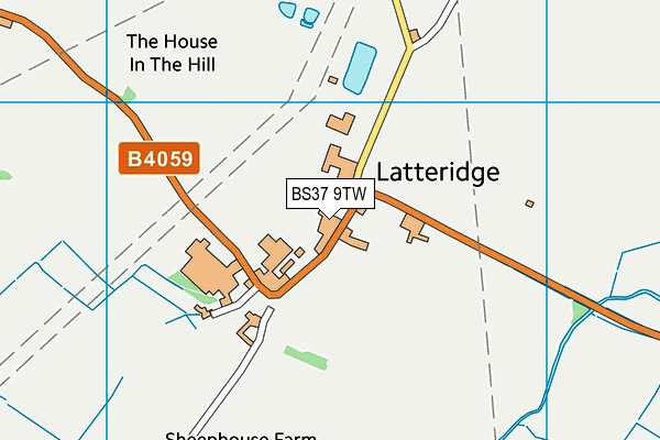 BS37 9TW map - OS VectorMap District (Ordnance Survey)