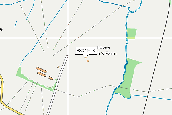BS37 9TX map - OS VectorMap District (Ordnance Survey)