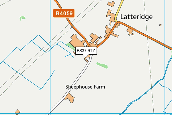 BS37 9TZ map - OS VectorMap District (Ordnance Survey)