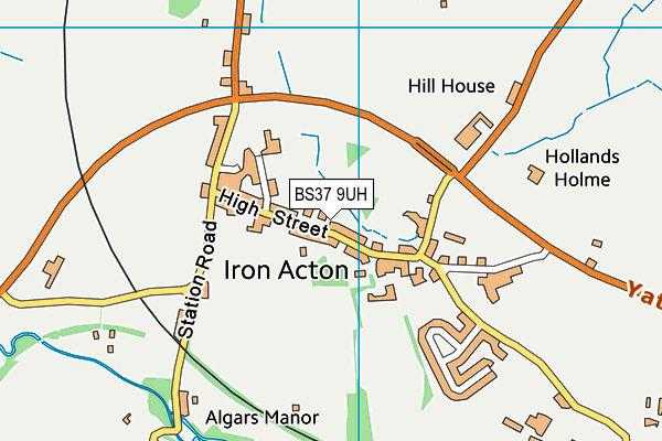 BS37 9UH map - OS VectorMap District (Ordnance Survey)