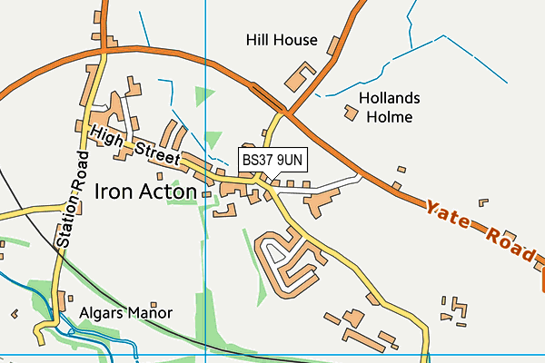 BS37 9UN map - OS VectorMap District (Ordnance Survey)