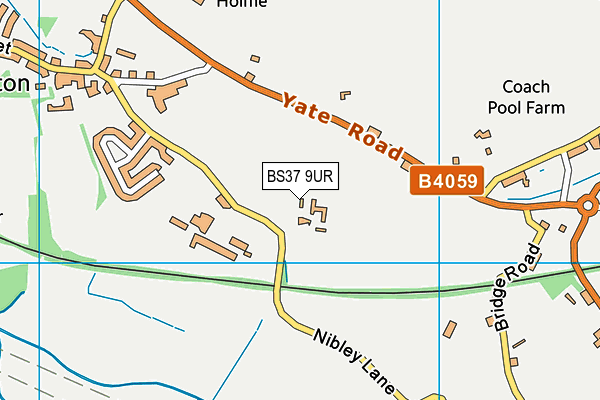 BS37 9UR map - OS VectorMap District (Ordnance Survey)
