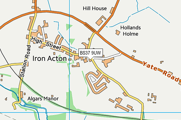 BS37 9UW map - OS VectorMap District (Ordnance Survey)