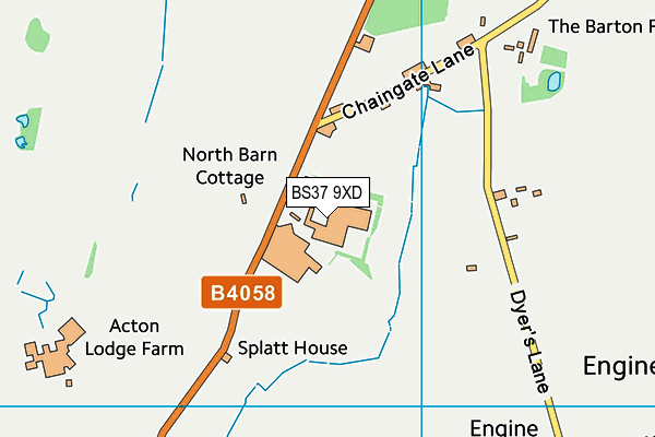 BS37 9XD map - OS VectorMap District (Ordnance Survey)
