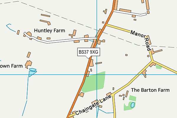 BS37 9XG map - OS VectorMap District (Ordnance Survey)