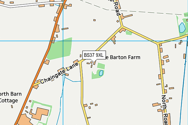 BS37 9XL map - OS VectorMap District (Ordnance Survey)