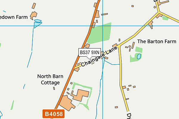 BS37 9XN map - OS VectorMap District (Ordnance Survey)