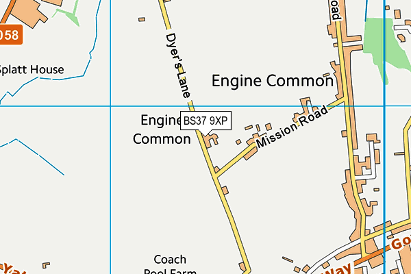 BS37 9XP map - OS VectorMap District (Ordnance Survey)