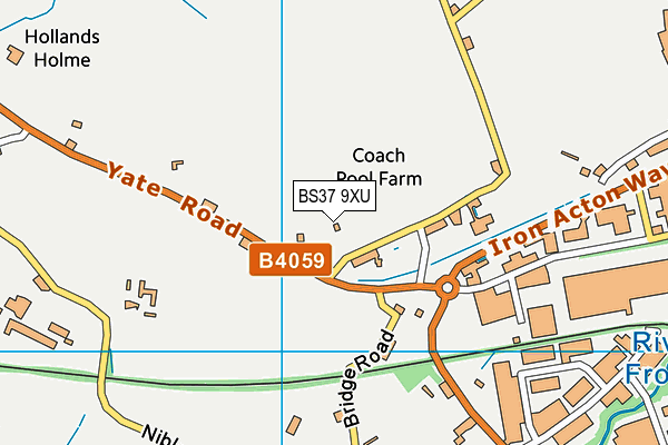 BS37 9XU map - OS VectorMap District (Ordnance Survey)