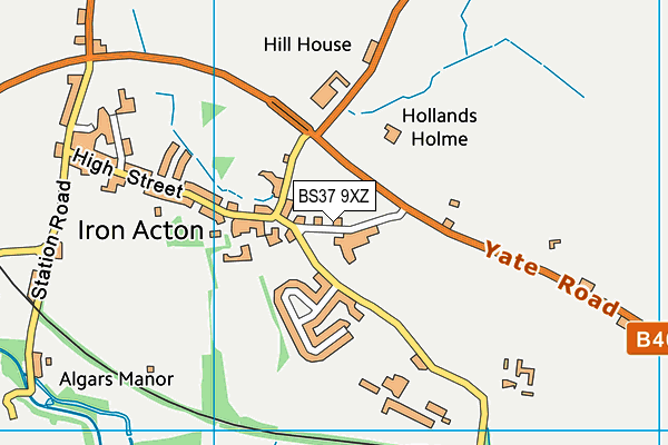 BS37 9XZ map - OS VectorMap District (Ordnance Survey)