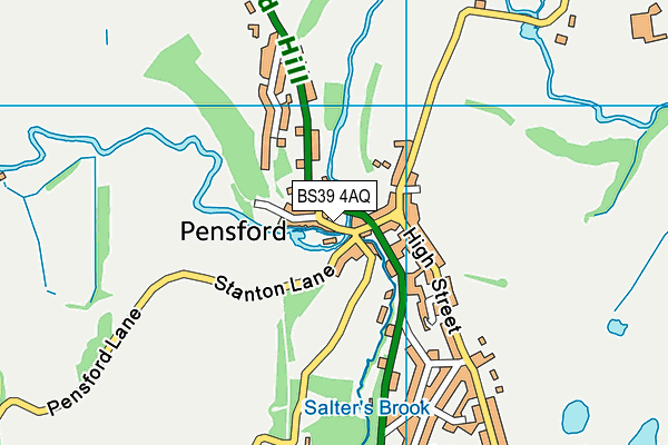 BS39 4AQ map - OS VectorMap District (Ordnance Survey)