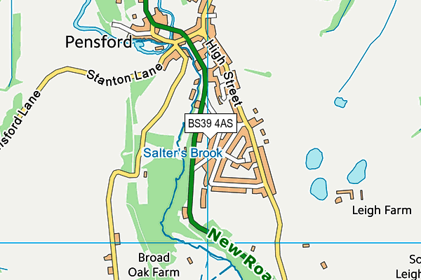 BS39 4AS map - OS VectorMap District (Ordnance Survey)