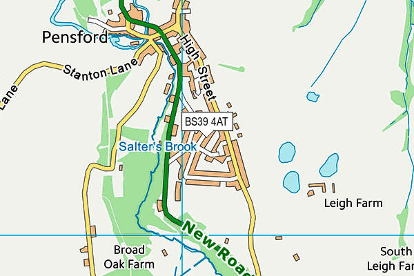 BS39 4AT map - OS VectorMap District (Ordnance Survey)