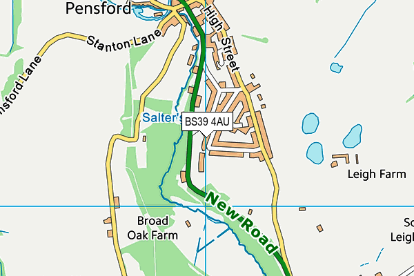BS39 4AU map - OS VectorMap District (Ordnance Survey)