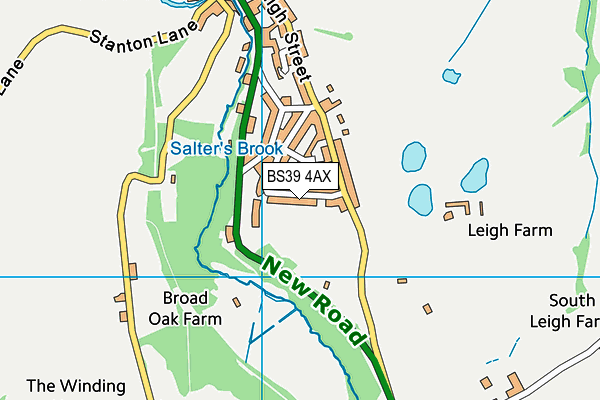 BS39 4AX map - OS VectorMap District (Ordnance Survey)
