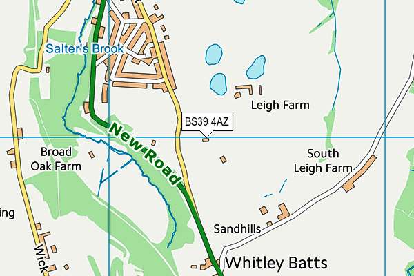 BS39 4AZ map - OS VectorMap District (Ordnance Survey)