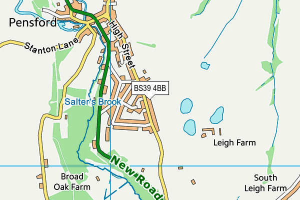 BS39 4BB map - OS VectorMap District (Ordnance Survey)