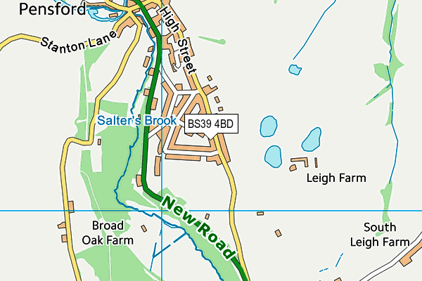 BS39 4BD map - OS VectorMap District (Ordnance Survey)