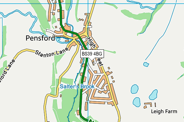 BS39 4BG map - OS VectorMap District (Ordnance Survey)