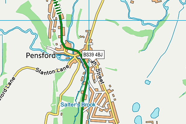 BS39 4BJ map - OS VectorMap District (Ordnance Survey)