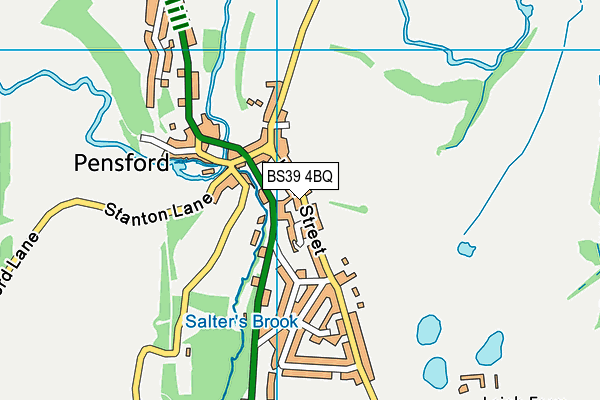 BS39 4BQ map - OS VectorMap District (Ordnance Survey)