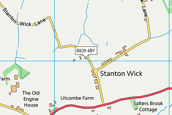 BS39 4BY map - OS VectorMap District (Ordnance Survey)