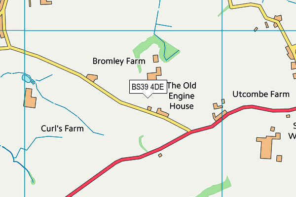 BS39 4DE map - OS VectorMap District (Ordnance Survey)