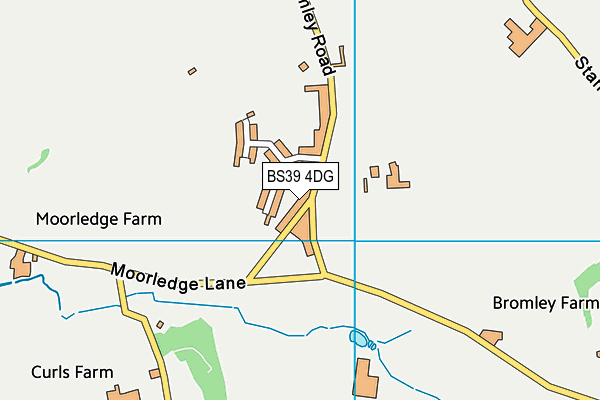 BS39 4DG map - OS VectorMap District (Ordnance Survey)