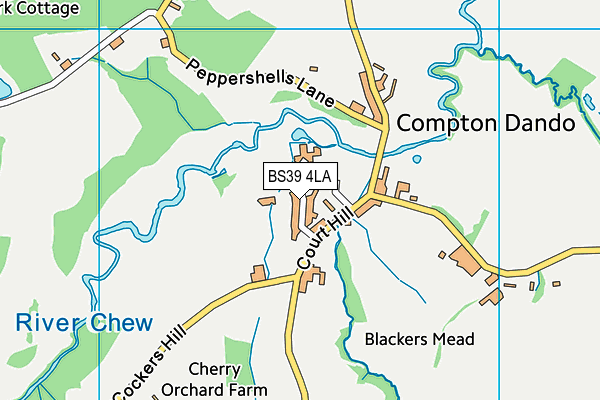 BS39 4LA map - OS VectorMap District (Ordnance Survey)