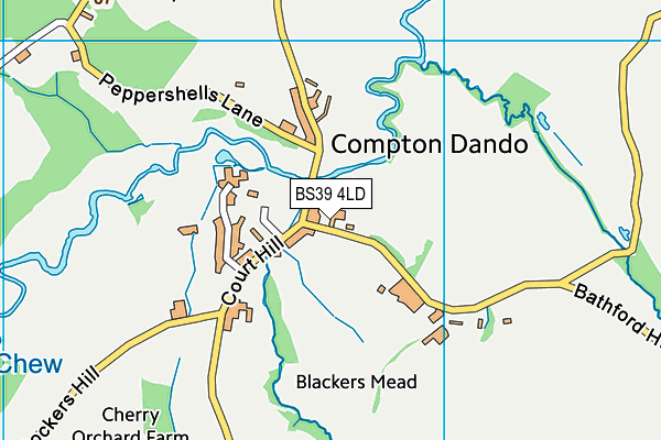 BS39 4LD map - OS VectorMap District (Ordnance Survey)