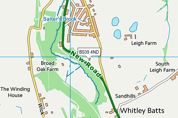 BS39 4ND map - OS VectorMap District (Ordnance Survey)