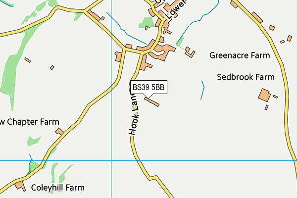 BS39 5BB map - OS VectorMap District (Ordnance Survey)