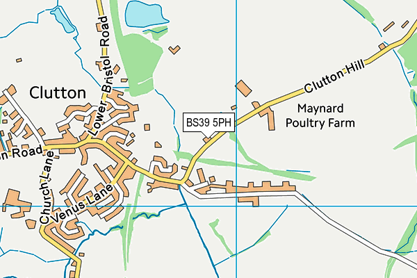 BS39 5PH map - OS VectorMap District (Ordnance Survey)
