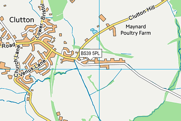 BS39 5PL map - OS VectorMap District (Ordnance Survey)