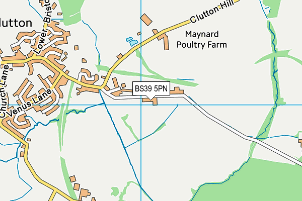 BS39 5PN map - OS VectorMap District (Ordnance Survey)