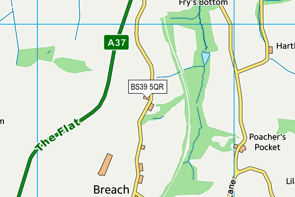 BS39 5QR map - OS VectorMap District (Ordnance Survey)