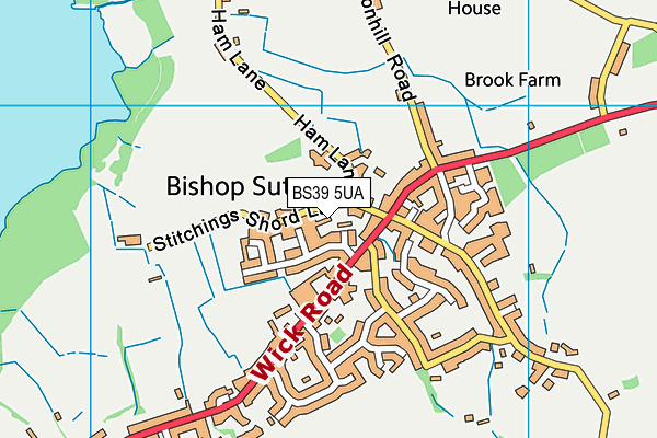 BS39 5UA map - OS VectorMap District (Ordnance Survey)