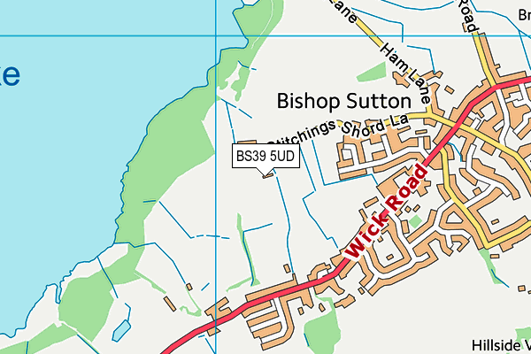 BS39 5UD map - OS VectorMap District (Ordnance Survey)