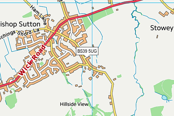 BS39 5UG map - OS VectorMap District (Ordnance Survey)